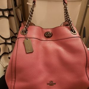 Coach Edie Turnlock Chain Tote